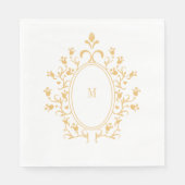 Gold Monogram Servet (Voorkant)