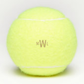 Gold Monogram Tennisballen (Voorkant)