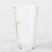 Gold Monogram U glas (Links)