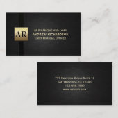 Gold Monogram Visitekaartje (Voorkant / Achterkant)