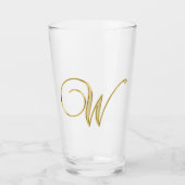 Gold Monogram W glas (Voorkant)