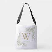 Gold Monogram Waterverf Griekenland Crossbody Tas (Voorkant)