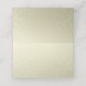 Gold Monogram Weddenschap Plaatskaartje (Binnenkant ongevouwen)