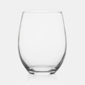 Gold Monogram Wijnglas Zonder Voet (Links)