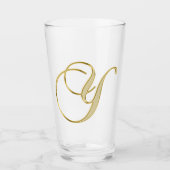 Gold Monogram Y glas (Voorkant)