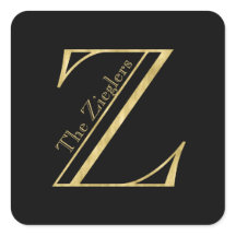 Gold Monogram Z en naam op elke kleur