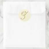 Gold Monogram Z Envelope Seal Label Sticker (Tas)