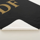 Gold Monogrammed Sherpa Deken (3/4)