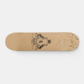 Gold Monogrammed Skateboard (Horizontaal)