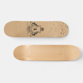 Gold Monogrammed Skateboard (Horizontaal)