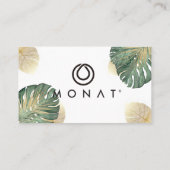 Gold Monstera Monat Visitekaartje (Achterkant)