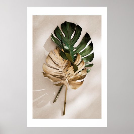GOLD MONSTERA NO1-POSTER POSTER (Voorkant)