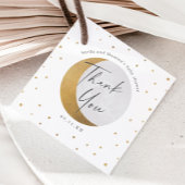 Gold Moon and Stars Baby shower Bedankt Bedankjes Labels