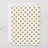 Gold Moon en Stars Baby shower Kaart (Achterkant)