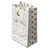 Gold Moon en Stars Baby shower Klein Cadeauzakje (Voorkant Gekanteld)