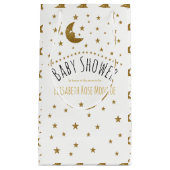 Gold Moon en Stars Baby shower Klein Cadeauzakje (Voorkant)