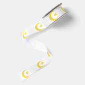 Gold moon en ster Islamic Satijnen Lint (Achterkant)