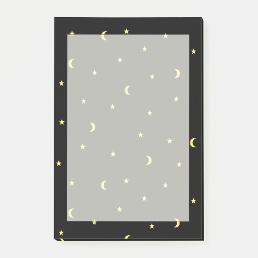 Gold Moon en sterren Post-it® Notes (Voorkant)