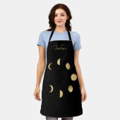 Gold Moon-fasen - op maat gemaakt Schort (Gedragen)
