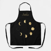 Gold Moon-fasen - op maat gemaakt Schort (Voorkant)