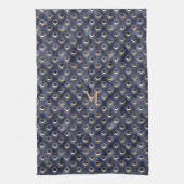 Gold Moon Navy Party Wedding decorations Theedoek (Verticaal)