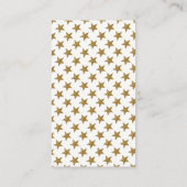 Gold Moon & Stars Baby shower Luier Raffle Ticket Informatiekaartje (Achterkant)