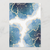 Gold moon sterren hemelse baby shower Advice cards Advieskaart (Achterkant)