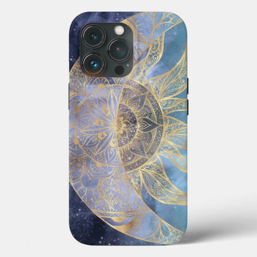 Gold Moon Sun Mandala Celestial Design Case-Mate iPhone Case (Achterkant)