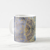 Gold Moon Sun Mandala Celestial Design Koffiemok (Voorkant links)