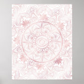 Gold Moon Sun Mandala Celestial Design Poster (Voorkant)