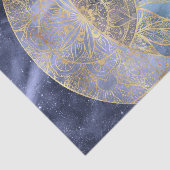 Gold Moon Sun Mandala Celestial Design Tissuepapier (Detail)