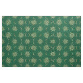 Gold Moon Sun Mandala Green Pattern Stof (Yard (91,4 cm))