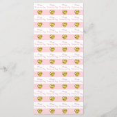 Gold Moon Yellow Heart Jewels Valentijn Day Menu (Achterkant)