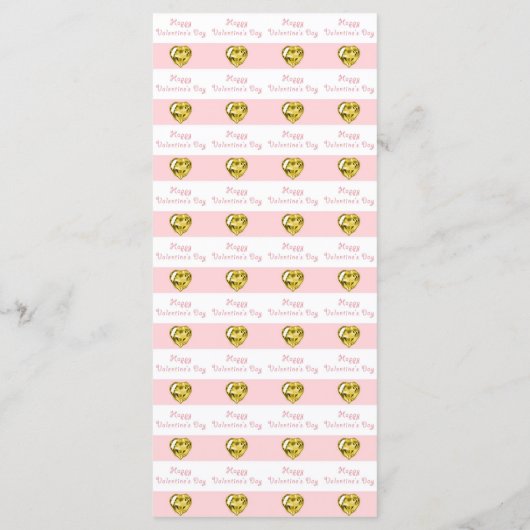 Gold Moon Yellow Heart Jewels Valentijn Day Menu (Achterkant)