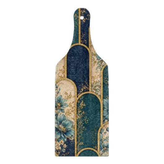 Gold Moroccan Arch Pattern Cutting Board Snijplank (Voorkant)