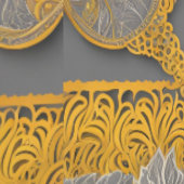 Gold Moroccan Arch Pattern – Luxe Gray AI art  Behang (Zoom)