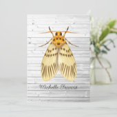 Gold Moths Uitnodiging (Staand voorkant)