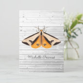 Gold Moths Uitnodiging (Staand voorkant)