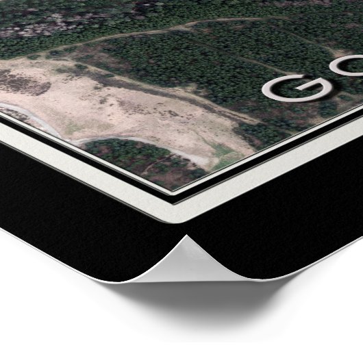 Gold Mountain Golf Club Washington Satellite Map Poster (Hoek)