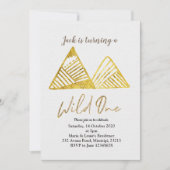 Gold Mountain op eerste verjaardag nodigt wild uit Kaart (Voorkant)