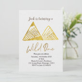 Gold Mountain op eerste verjaardag nodigt wild uit Kaart (Staand voorkant)