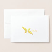 Gold Mountains and Trees Company Holiday Greeting Folie Kaarten (Met envelop)