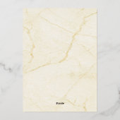 Gold Mountains Backdrop Green en Blue Trees Folie Uitnodiging (Achterkant)