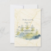 Gold Mountains Backdrop Green en Blue Trees RSVP Kaartje (Voorkant)