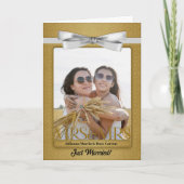 Gold Mrs. & Mrs. Lesbian Gay Wedding Reception (Voorkant)