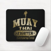 Gold Muay Thai Fighter Muismat (Met muis)