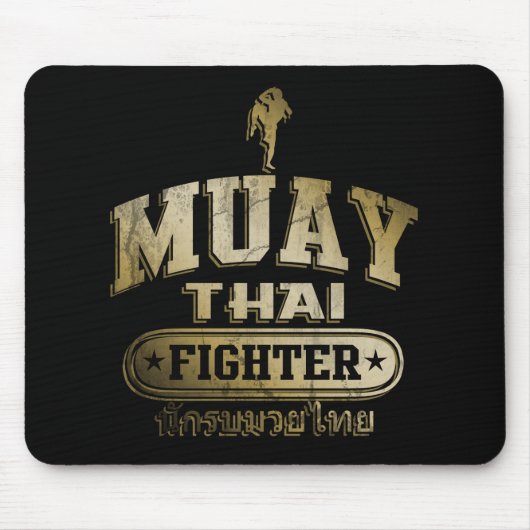 Gold Muay Thai Fighter Muismat (Voorkant)