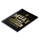 Gold Muay Thai Fighter Notitieboek (Linkerzijde)