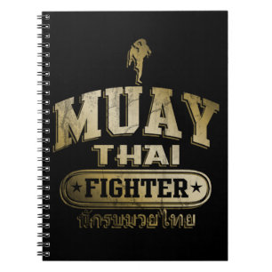 Gold Muay Thai Fighter Notitieboek