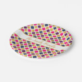 Gold Multicolor Quatrefoil Patroonpapier Bord (Gekanteld)